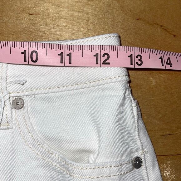 Sanctuary Womens High Rise Front Slit Denim Midi Pencil Skirt White Size 24 NWT - Picture 10 of 12